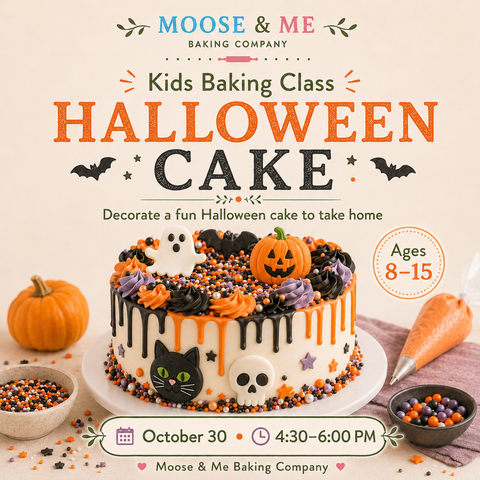 Kids Baking Class: Halloween Cake – October 30